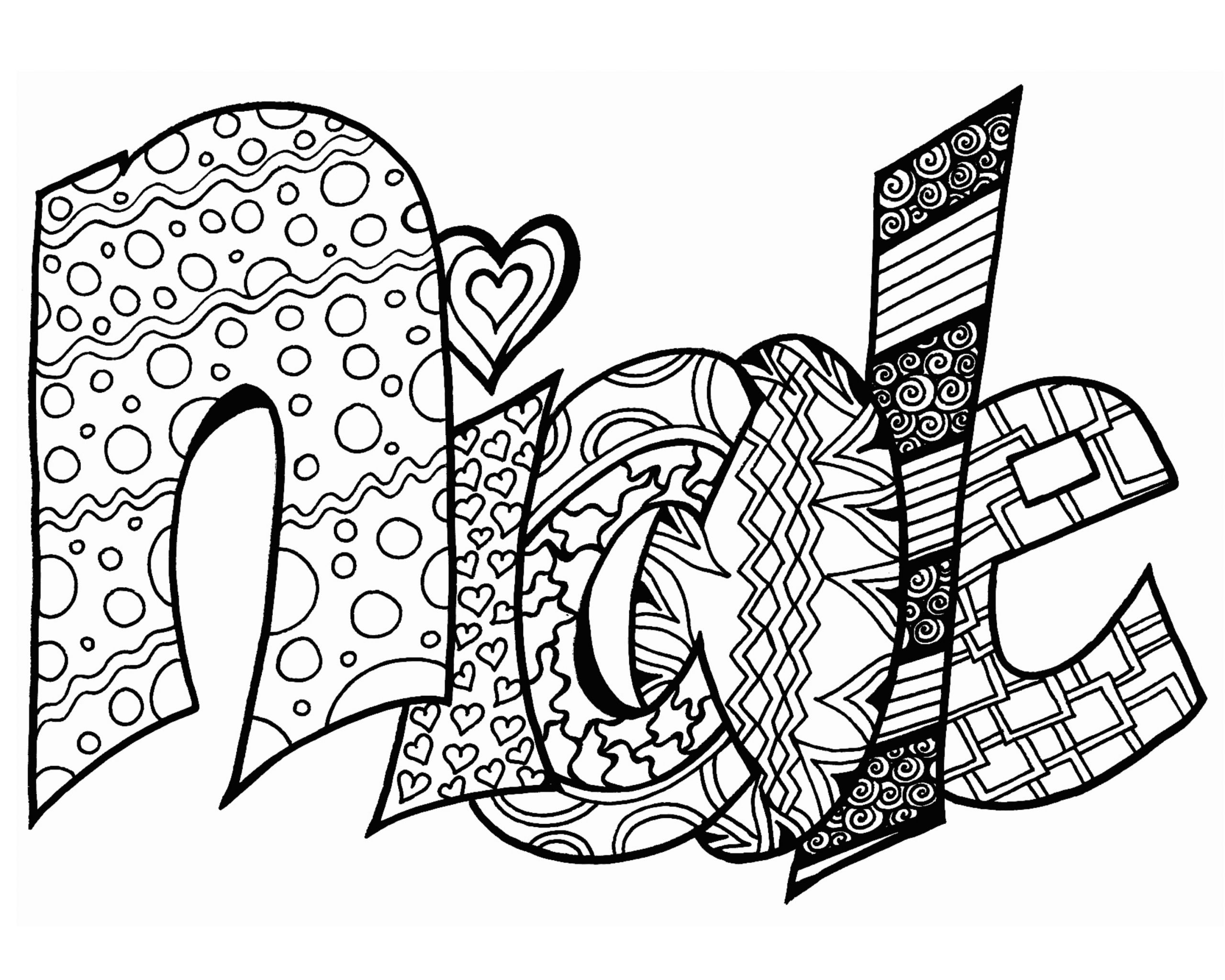 Printable Name Coloring Pages Luxury Free Printable Name Coloring Pages at Getcolorings