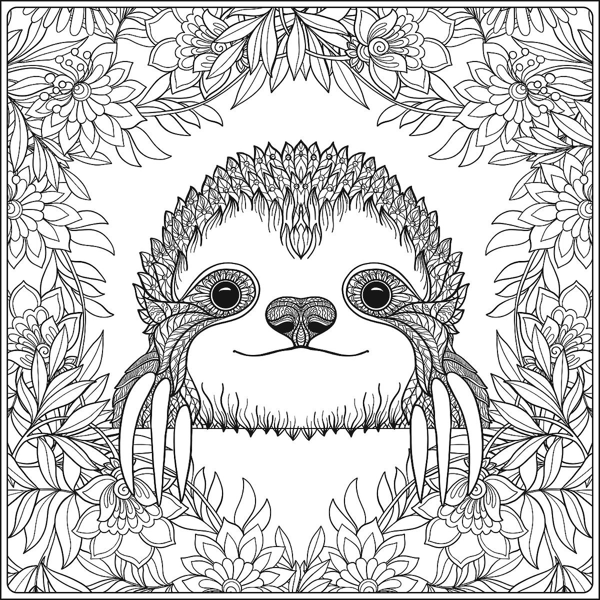 Printable Sloth Coloring Pages Fresh Sloth Coloring Pages Free Printable Coloring Pages Of Sloths to Help