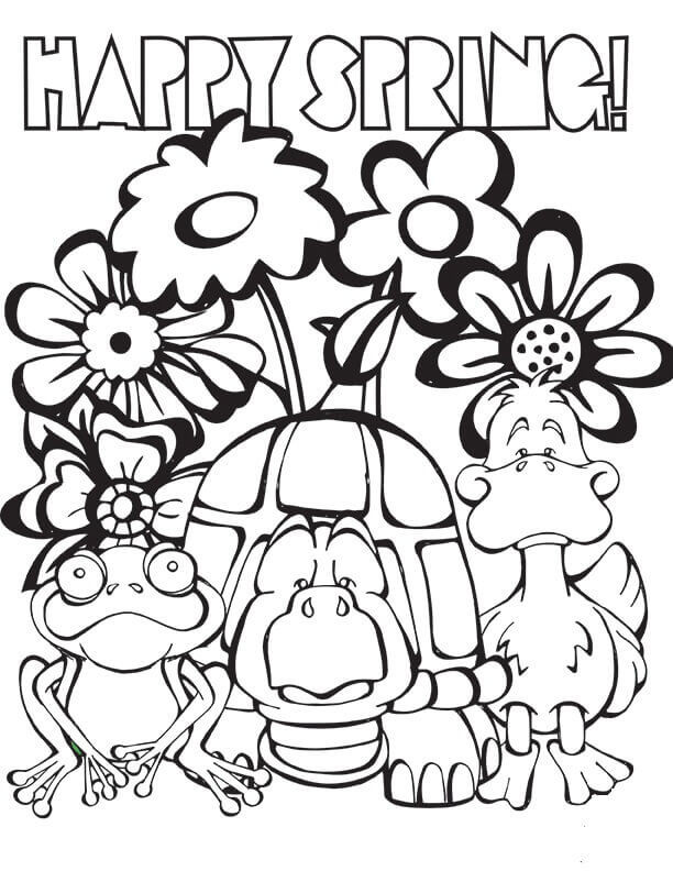 Printable Spring Color Sheets Beautiful 35 Free Printable Spring Coloring Pages