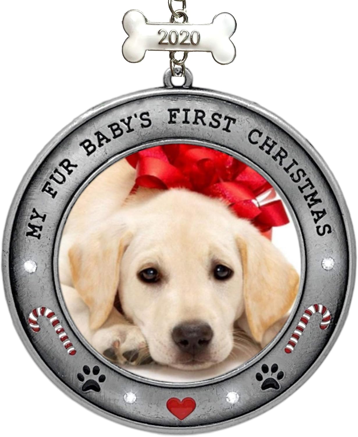 Puppy&amp;#039;s First Christmas ornament New Banberry Designs Puppy S First Christmas 2020 Dated Picture ornament