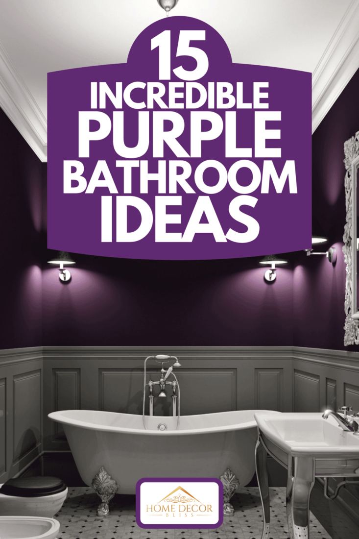 Purple Bathroom Wall Decor Elegant 15 Incredible Purple Bathroom Ideas