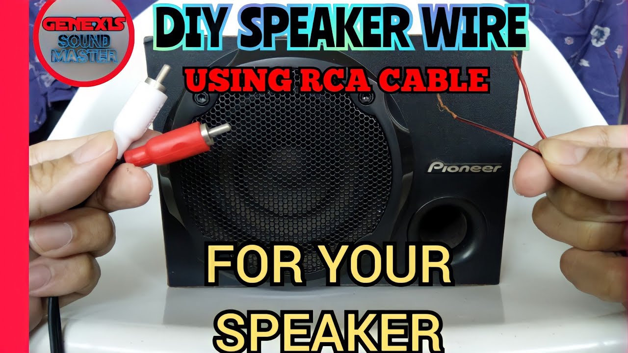 Rca to Speaker Wire Diy Best Of How to Make Speaker Wire Using Rca Cable for Your Speaker In Easy Way