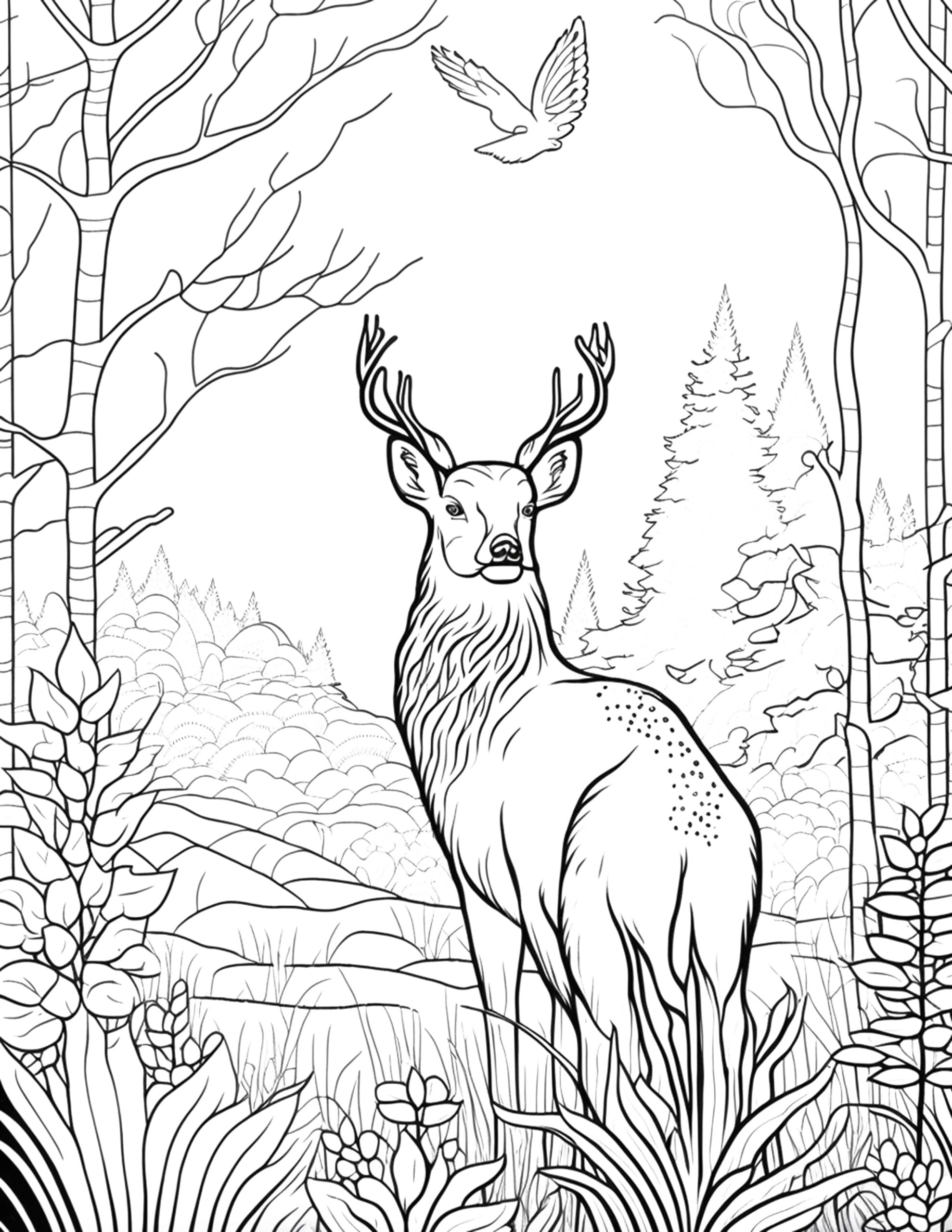 Realistic forest Coloring Pages Inspirational Realistic forest Animal Coloring Pages