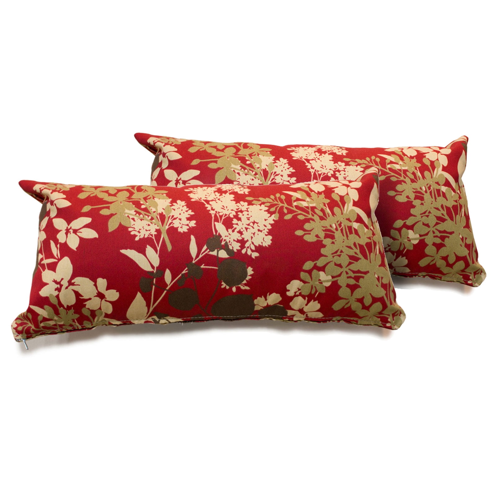 Red Outdoor Pillows Best Of Red Floral Outdoor Throw Pillows Set Of 2 Walmart