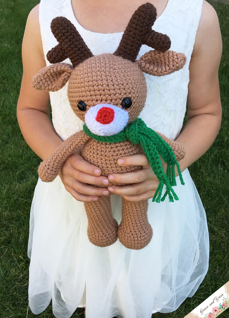 Reindeer Crochet Pattern Fresh Amigurumi Reindeer A Free Crochet Pattern Grace and Yarn