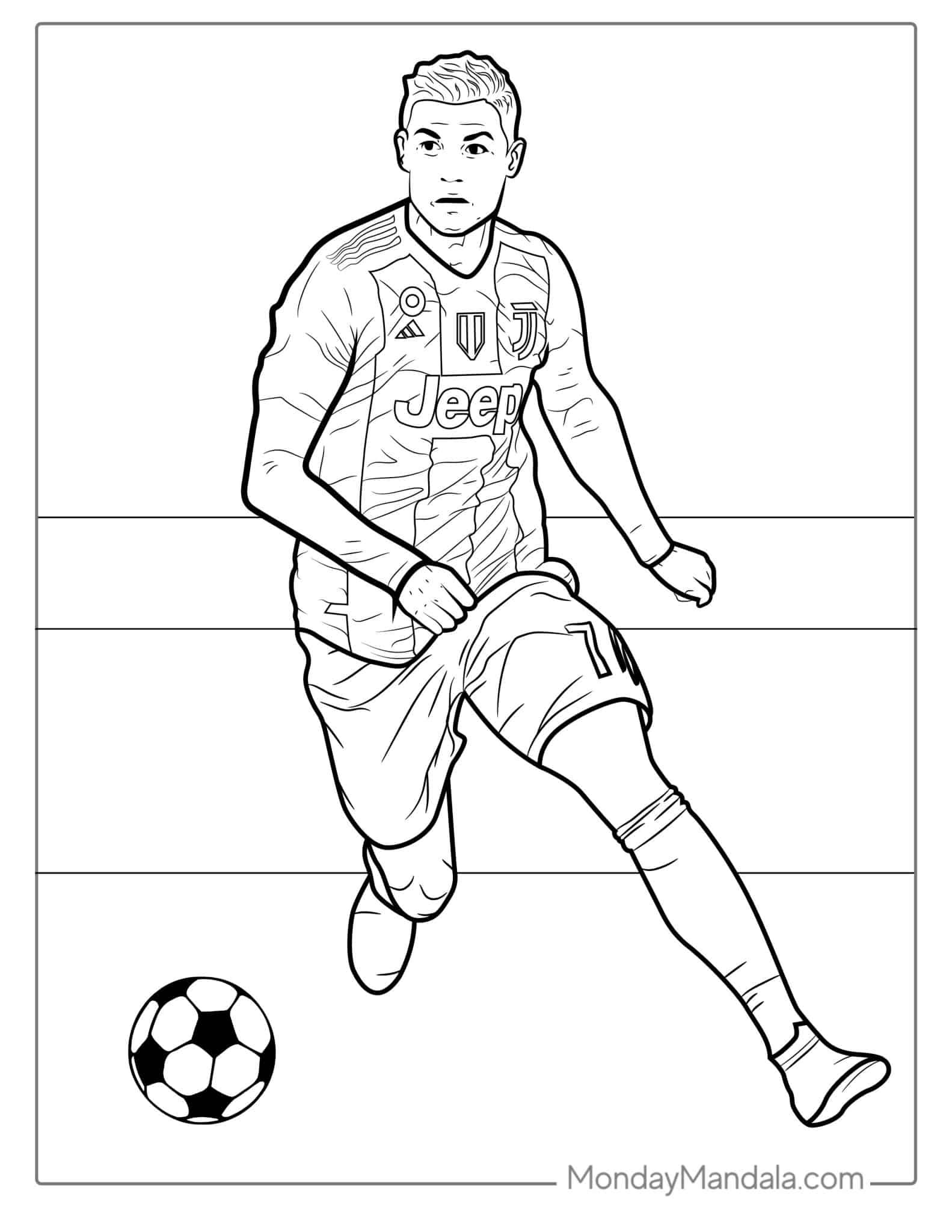 Ronaldo Coloring Page Best Of 20 Ronaldo Coloring Pages Free Pdf Printables