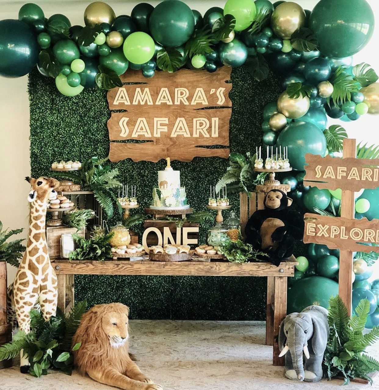 Safari Decorations Party New Birthday Diy Safari theme Backdrop Diy Jungle theme Party Decor Mom