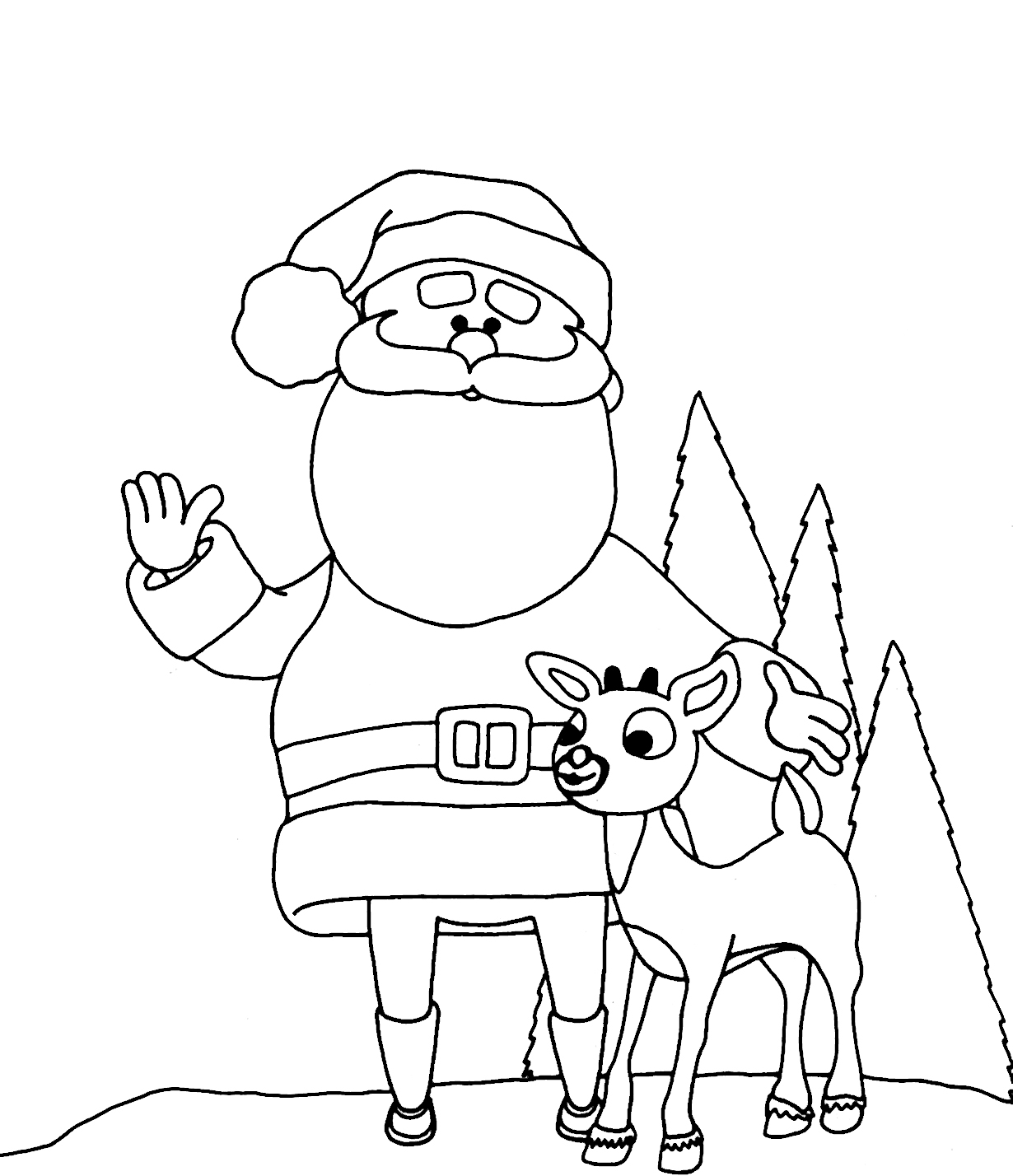 Santa Colouring Pages Printable Fresh Free Printable Santa Claus Coloring Pages for Kids