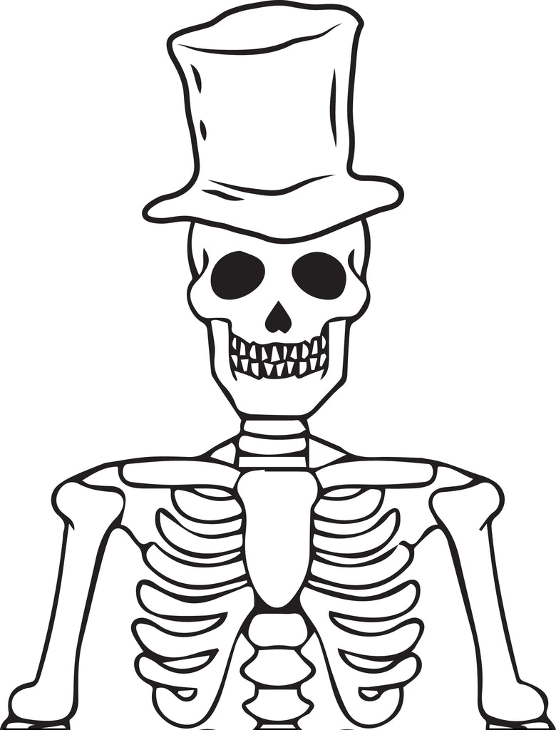 Skeleton Coloring Pages Halloween Luxury Free Printable Halloween Skeleton Coloring Page for Kids 1 – Supplyme