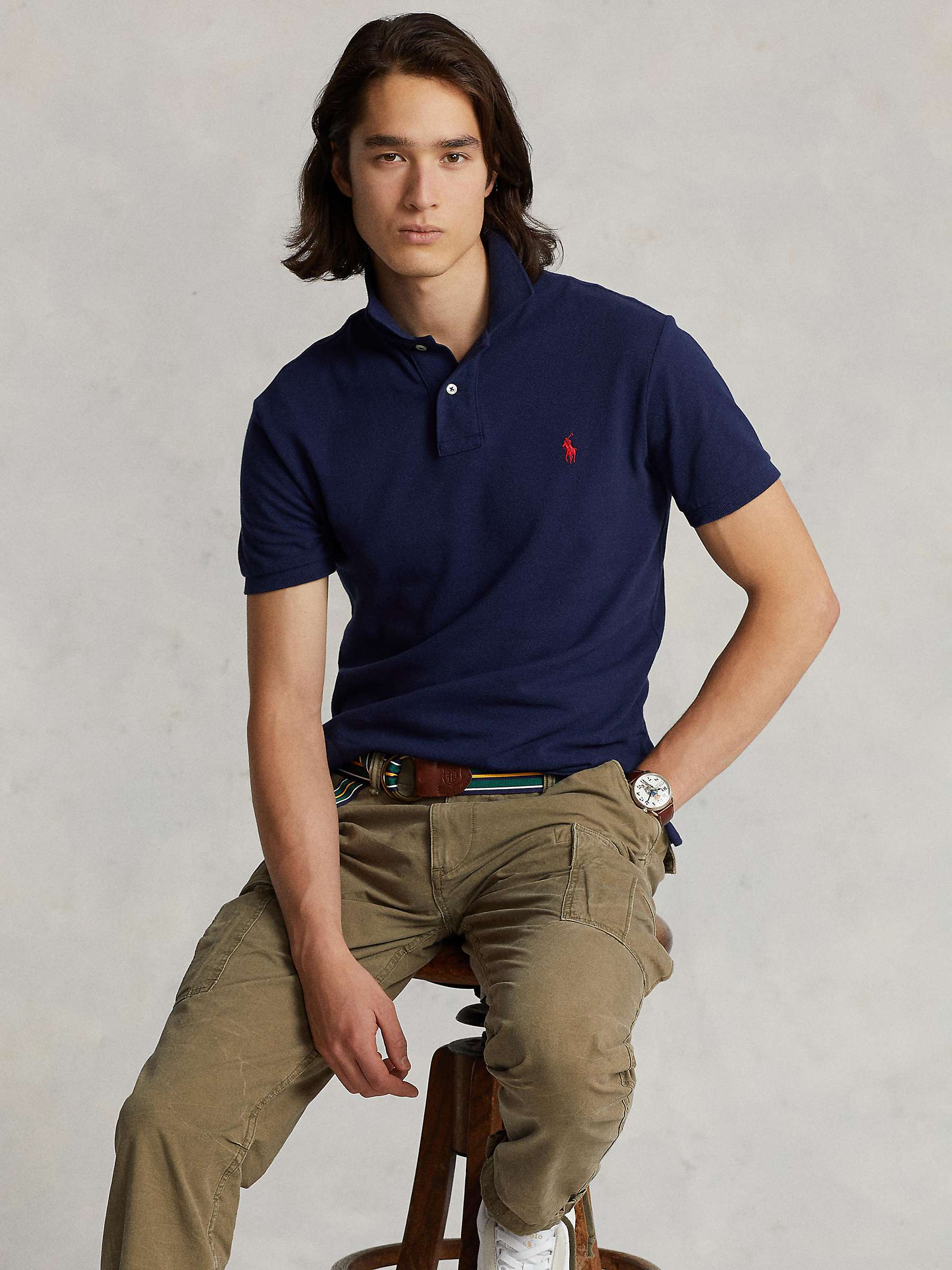 Slim Fit Polo Shirts Fresh Polo Ralph Lauren Slim Fit Mesh Polo Shirt Newport Navy at John Lewis