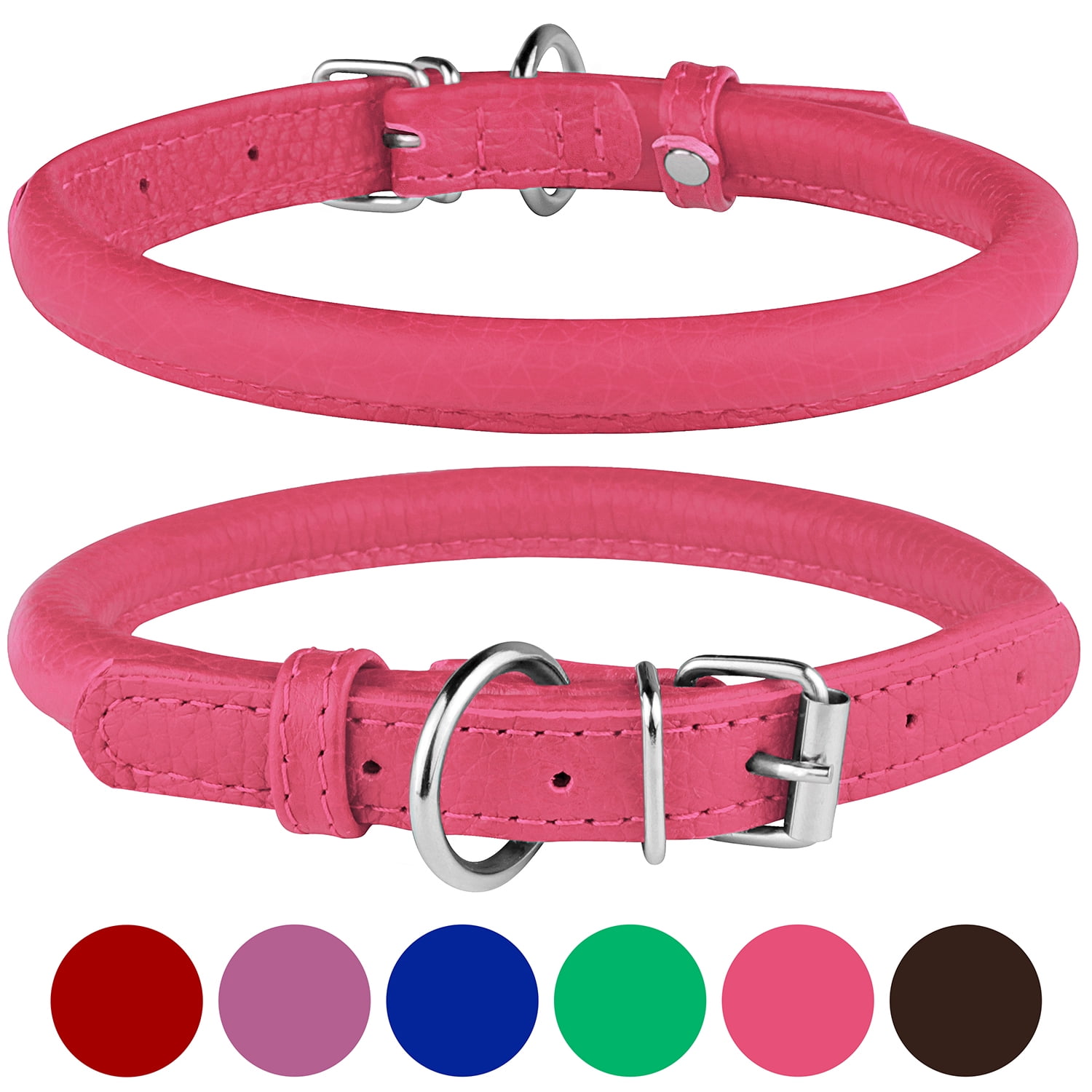 Small Dog Collars Fresh Bronzedog Rolled Leather Dog Collar Round Rope Pet Collars for Small