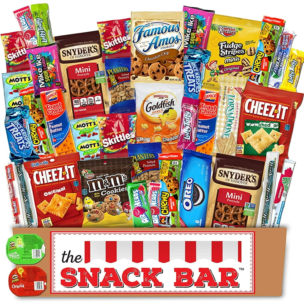 Snack Gift Boxes New the Snack Bar Snack Care Package 40 Count Variety assortment with