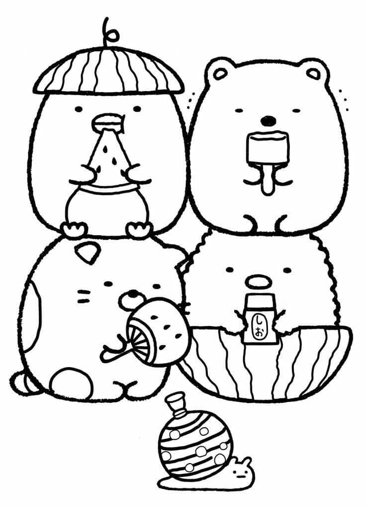 Sumikko Gurashi Coloring Pages Inspirational Sumikko Gurashi Coloring Pages Printable