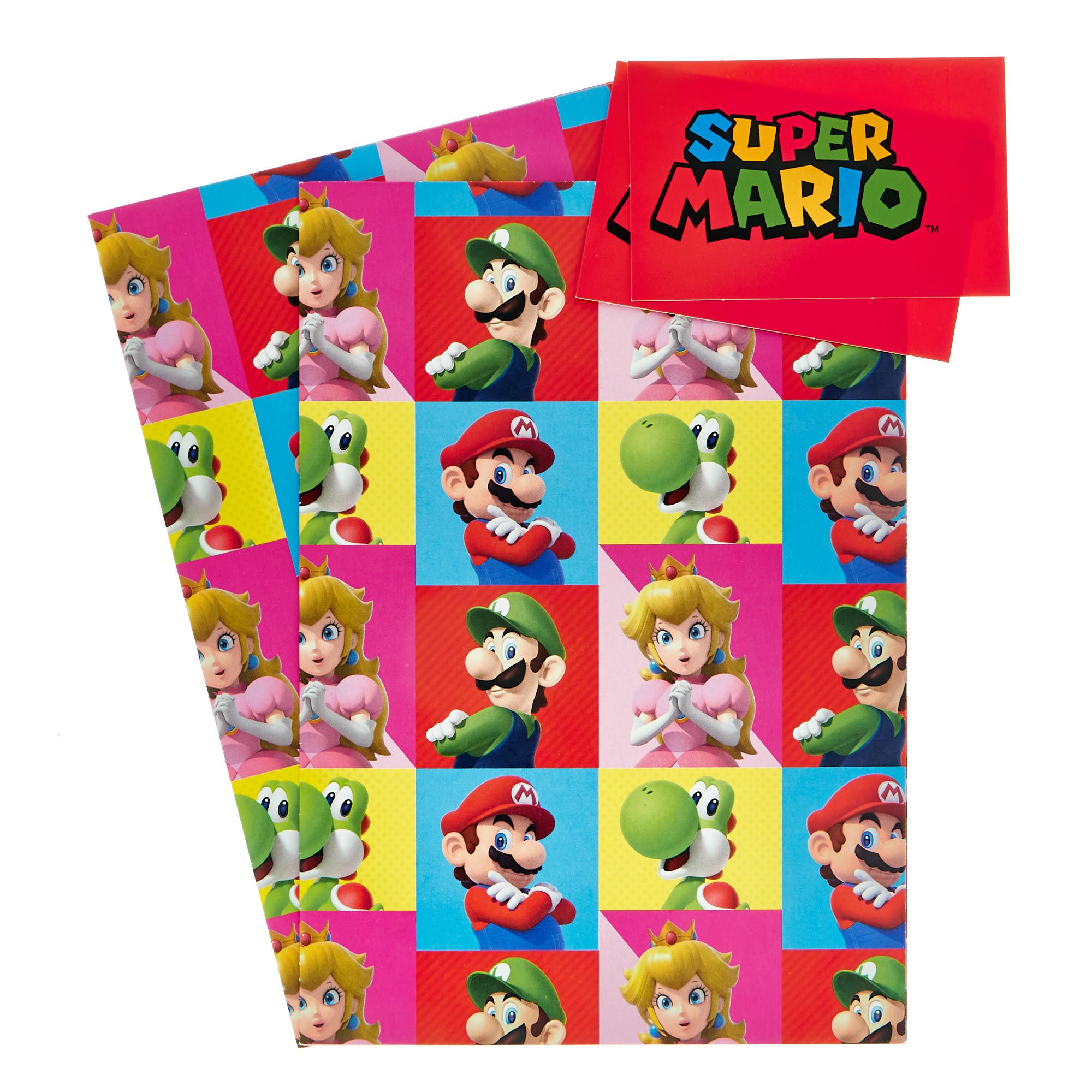 Super Mario Gift Wrap Elegant Buy Super Mario Gift Wrap 2 Sheets &amp; 2 Tags for Gbp 1 79