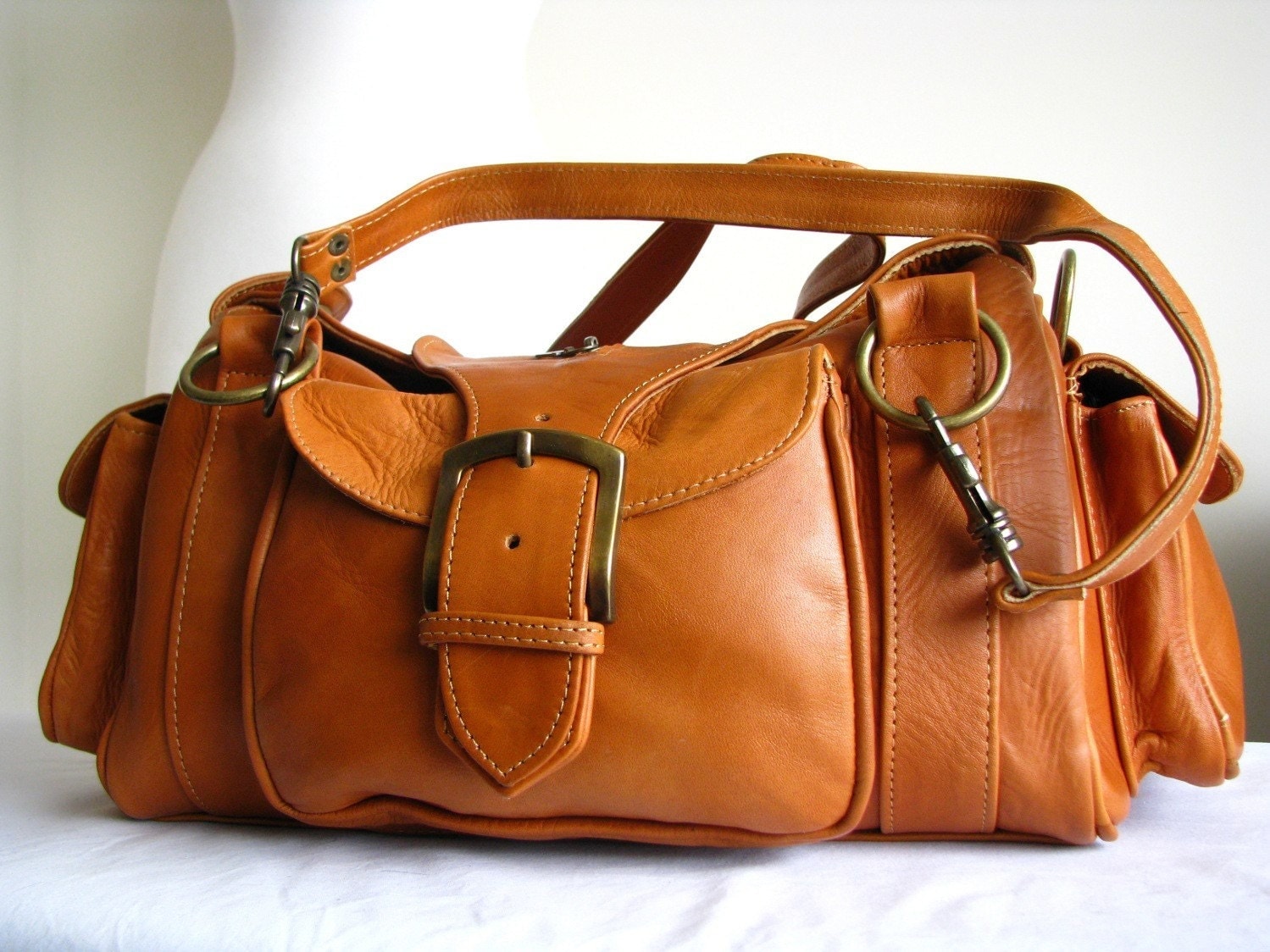 Tan Leather Handbag Lovely Tan Leather Satchel Bag by theleatherstore On Etsy