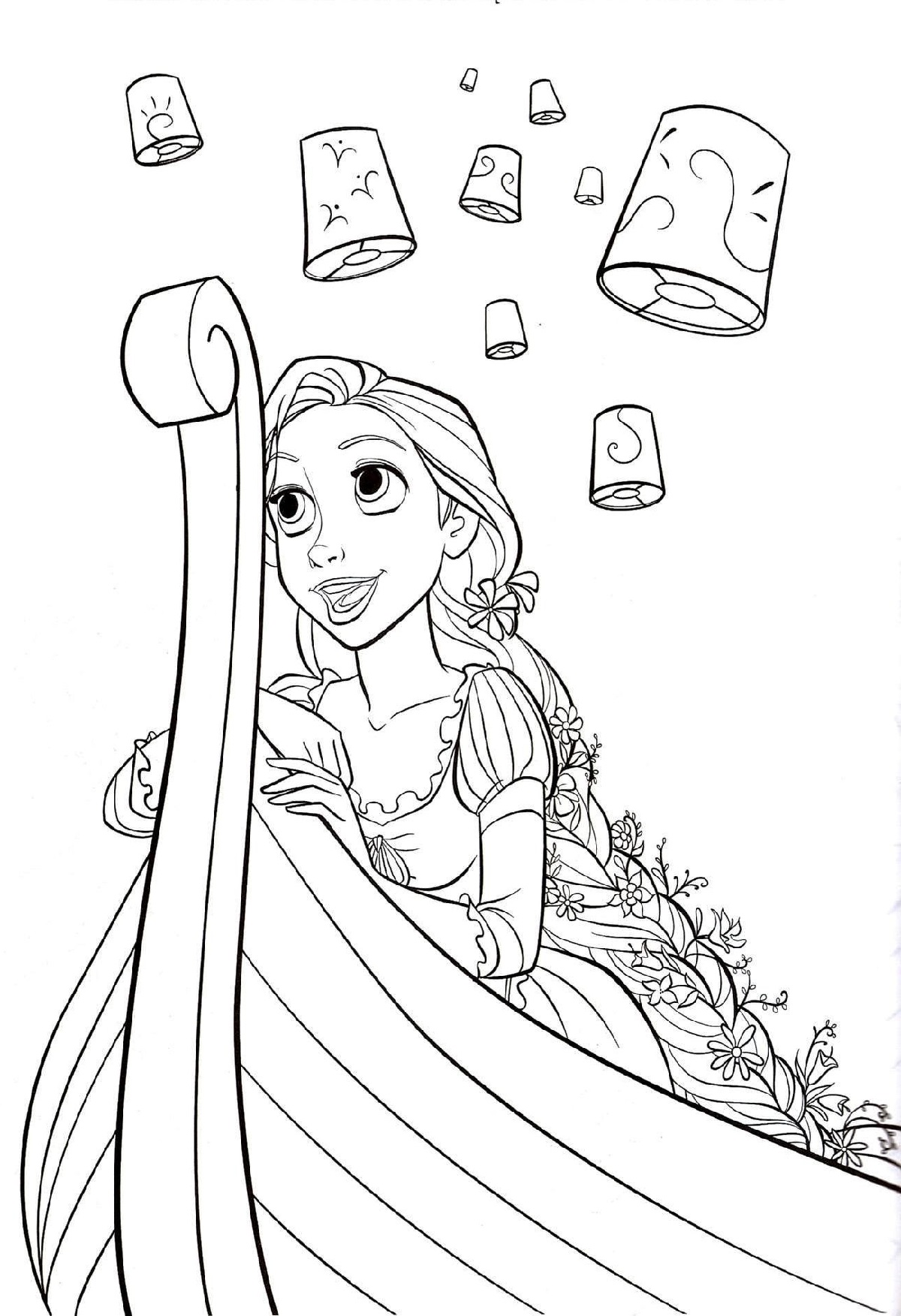 Tangled Coloring Pages Unique Tangled Rapunzel Color Pages Printable