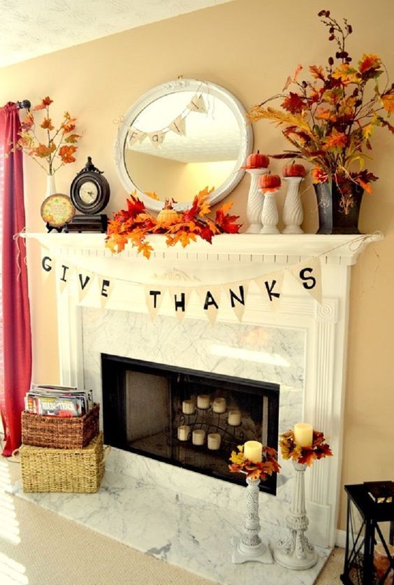 Thanksgiving Fireplace Decor Fresh 25 Cozy Thanksgiving Mantel and Fireplace Decor Ideas Digsdigs