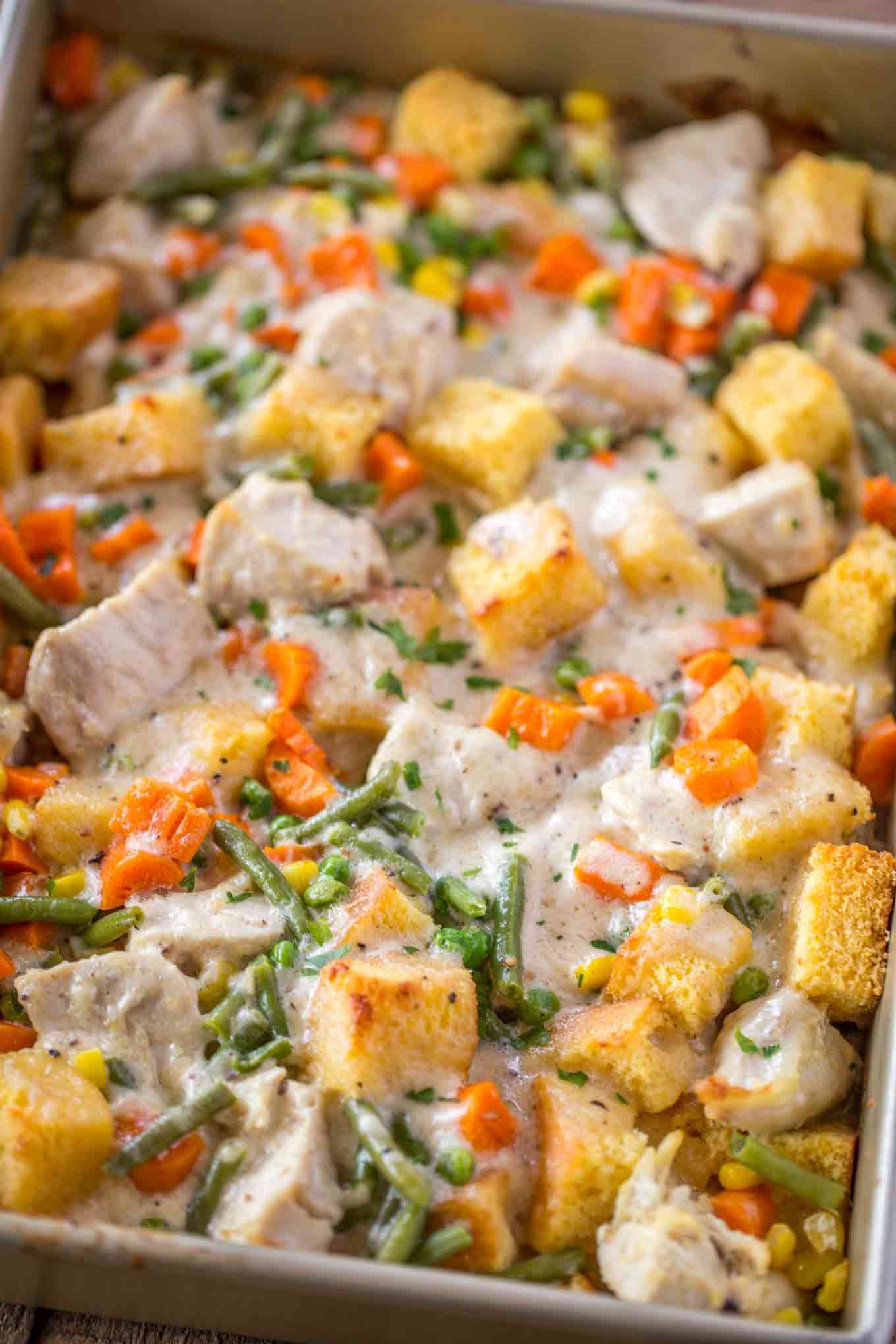 Thanksgiving Left Over Ideas Lovely Leftover Turkey Casserole with An Easy Creamy Cheddar Gravy Cornbread