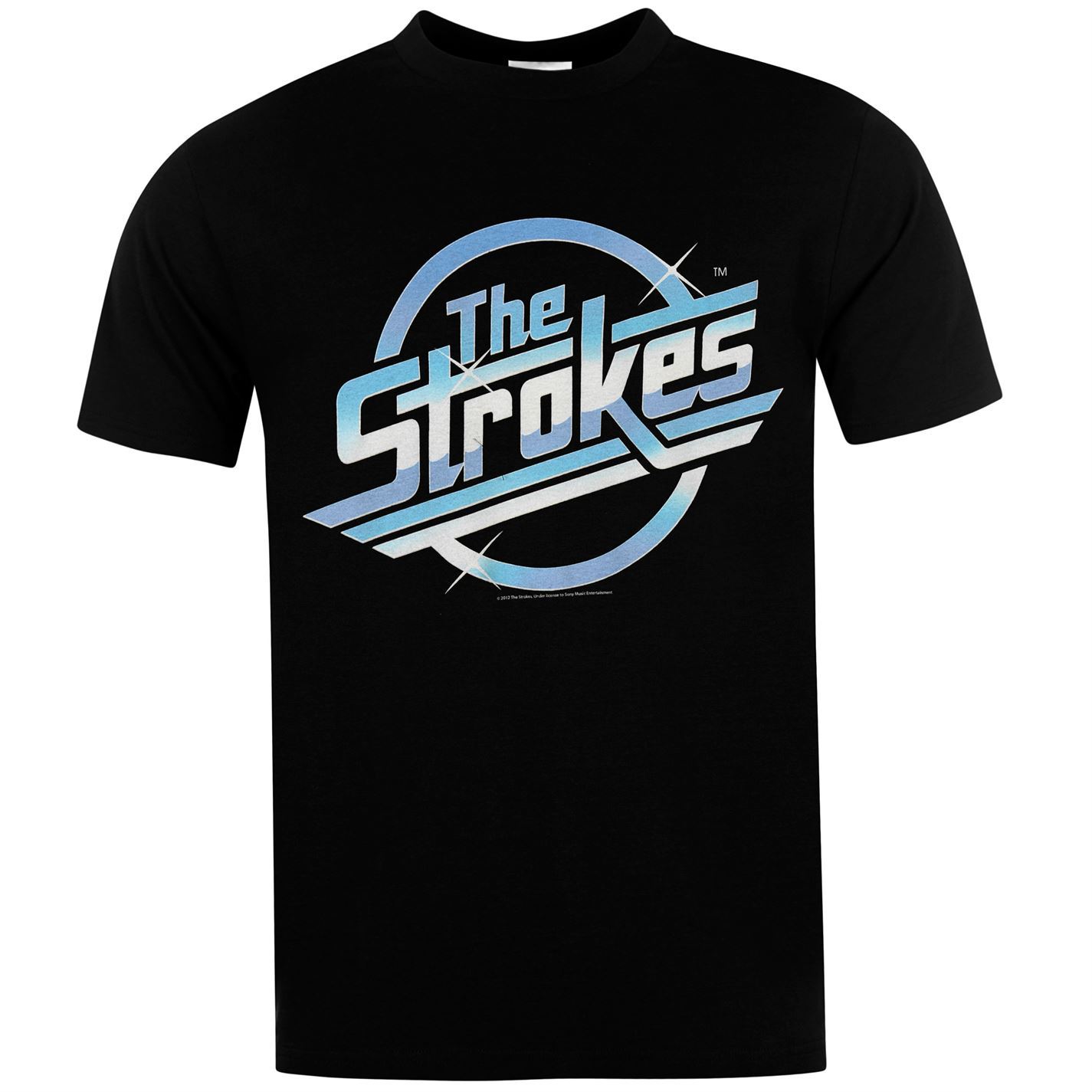 The Strokes T Shirt New the Strokes Logo Ficial Band T Shirt Mens Black Music top Tee T Shirt