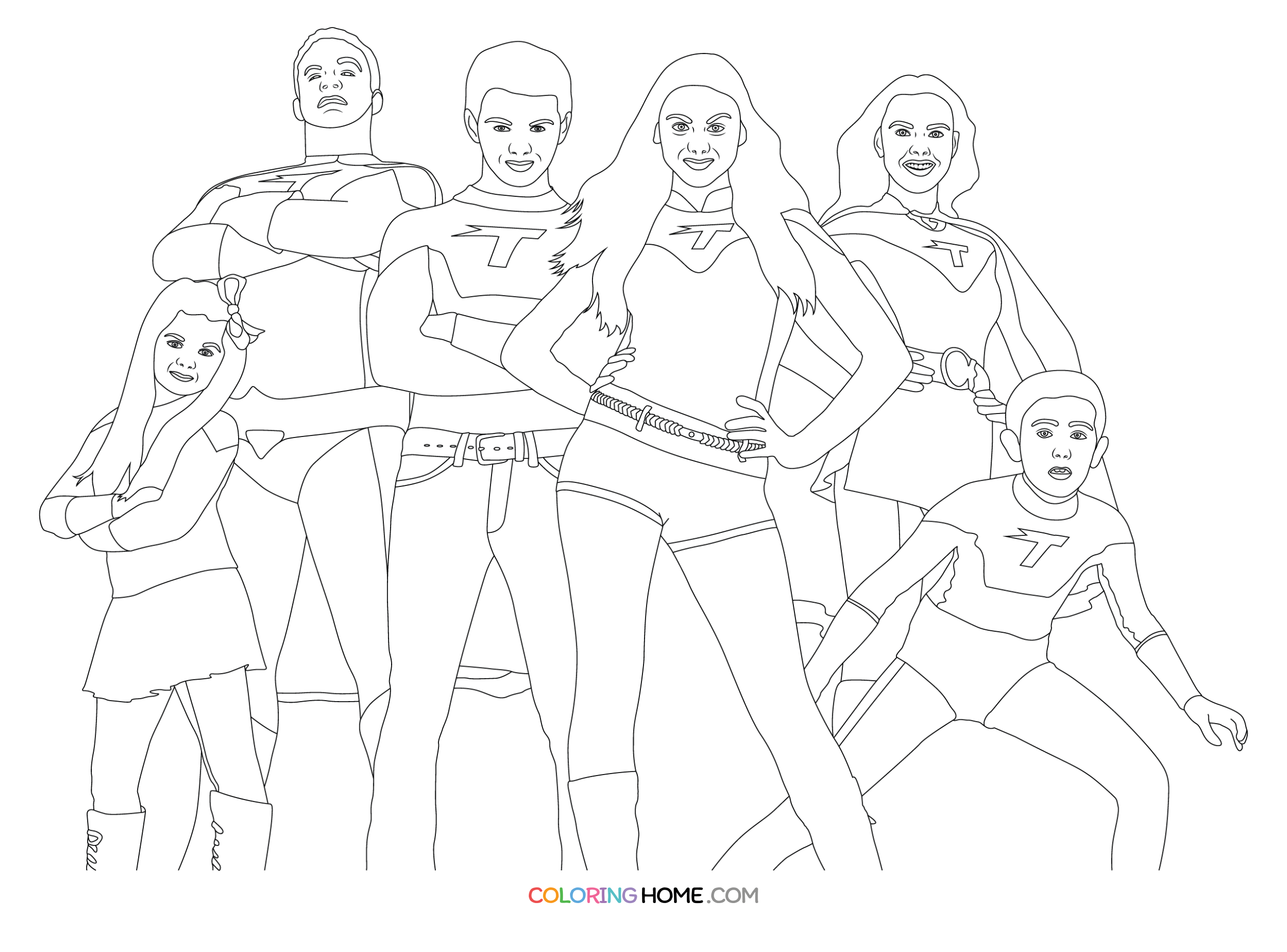 Thundermans Coloring Pages Unique the Thundermans Coloring Page Coloring Home