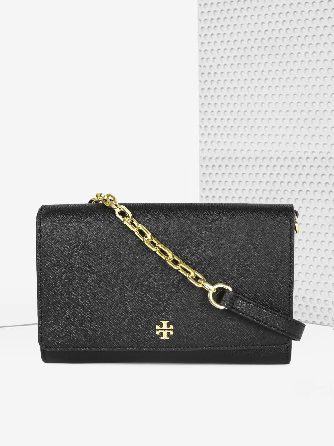 Tory Burch Sling Bag Beautiful Buy tory Burch Black solid Leather Sling Bag Handbags for Women