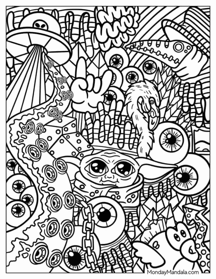 Trippy Coloring Pages Beautiful 20 Trippy Coloring Pages Free Pdf Printables