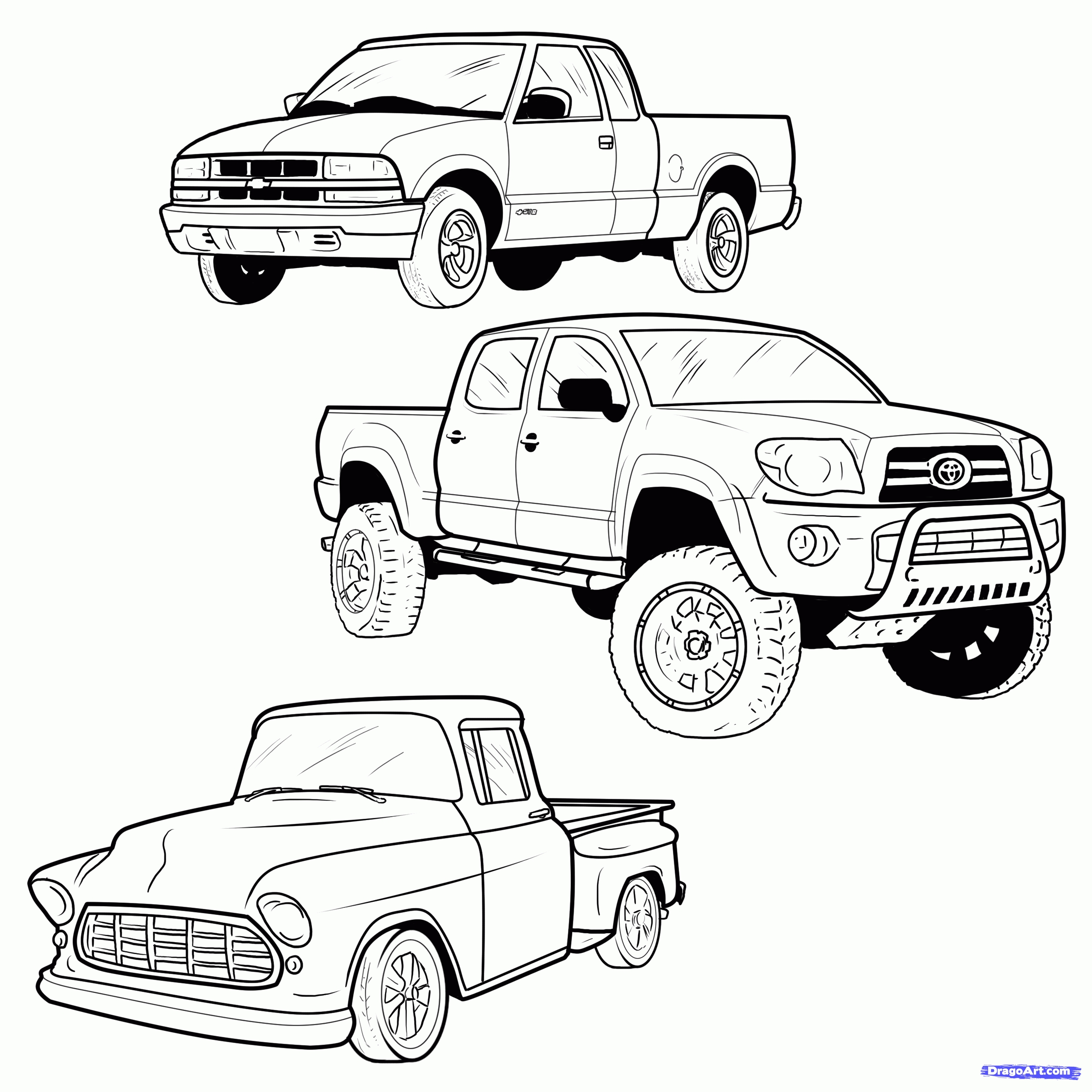 Truck Pictures to Color New Dodge Truck Coloring Pages at Getcolorings