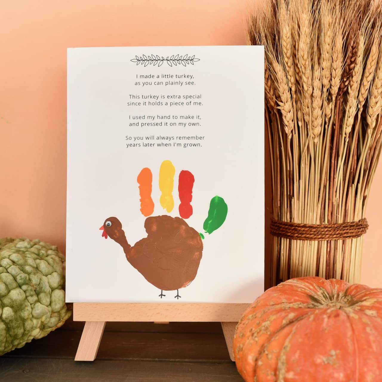 Turkey Handprint Preschool Lovely Cutest Turkey Handprint Craft Poem Printable Make Life Lovely