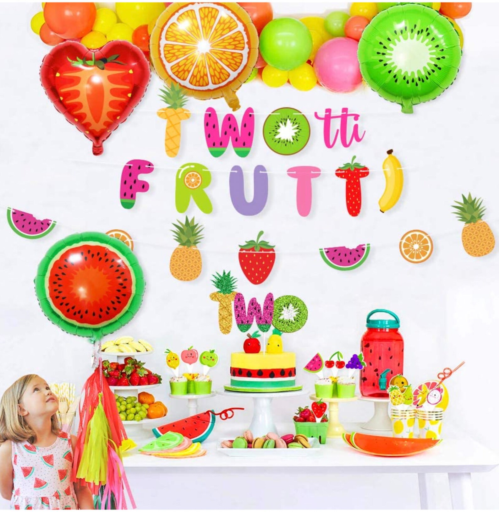 Twotti Frutti Birthday Inspirational Twotti Frutti Birthday Decorations Set Tutti Frutti theme