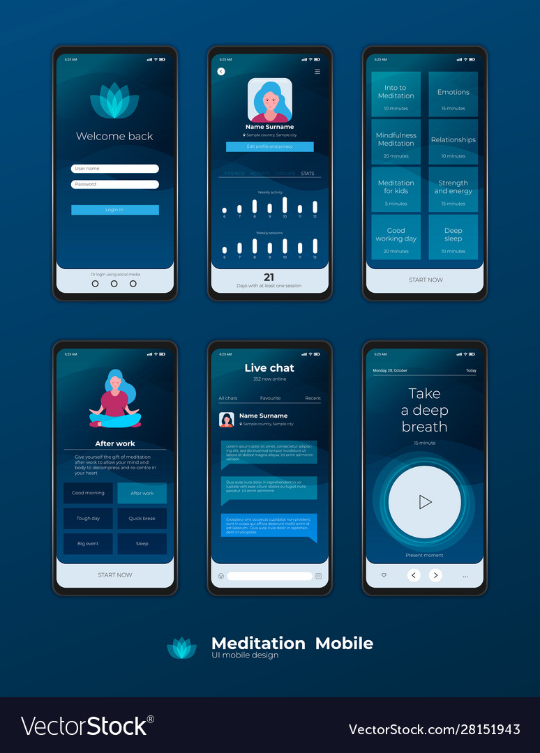 Ux Mock Up New Mobile Ui Ux Template Mockup Wireframe Vector Image