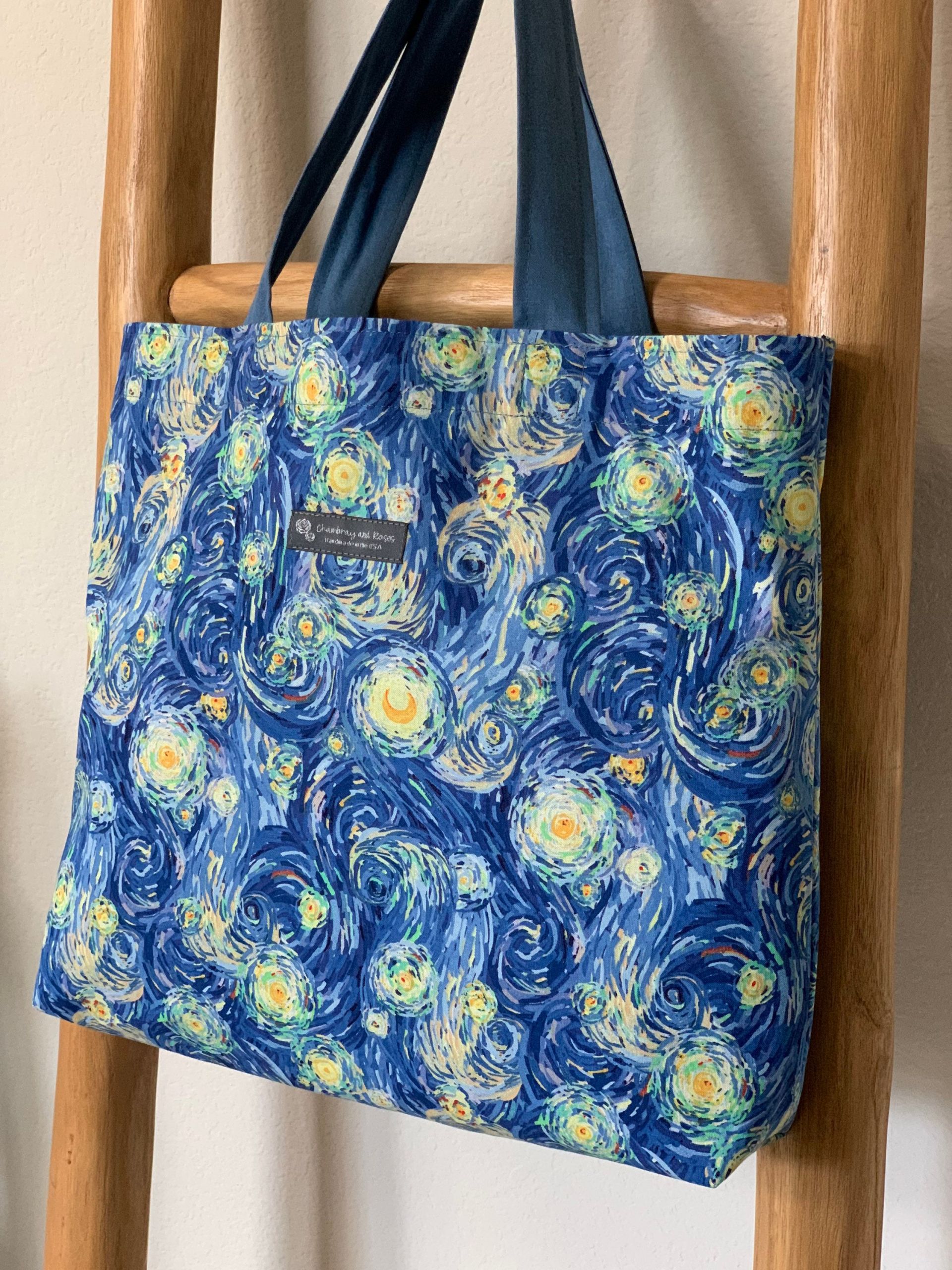 Van Gogh tote Bag Best Of Van Gogh Starry Night Inspired tote Bag Fully Lined Womens