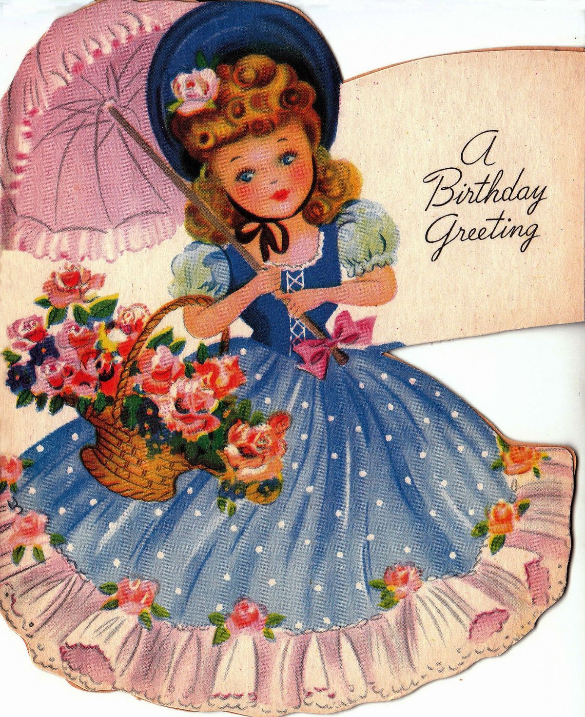 Vintage Birthday Cards Best Of I Remember This Card so Well Inside the Girl Had Different Colored