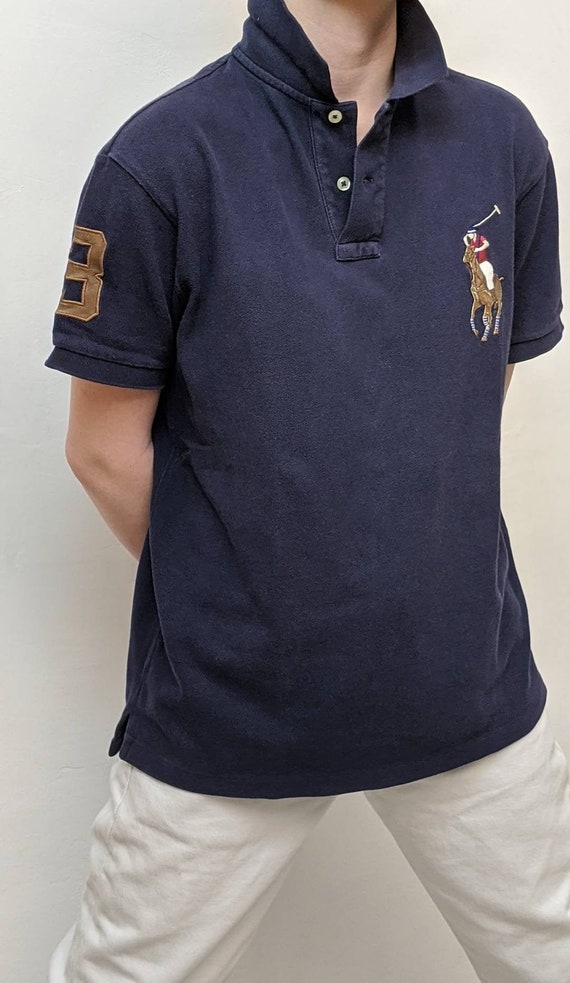 Vintage Polo Ralph Lauren Shirts New Vintage Polo by Ralph Lauren Polo Shirt Big Pony Navy Polo