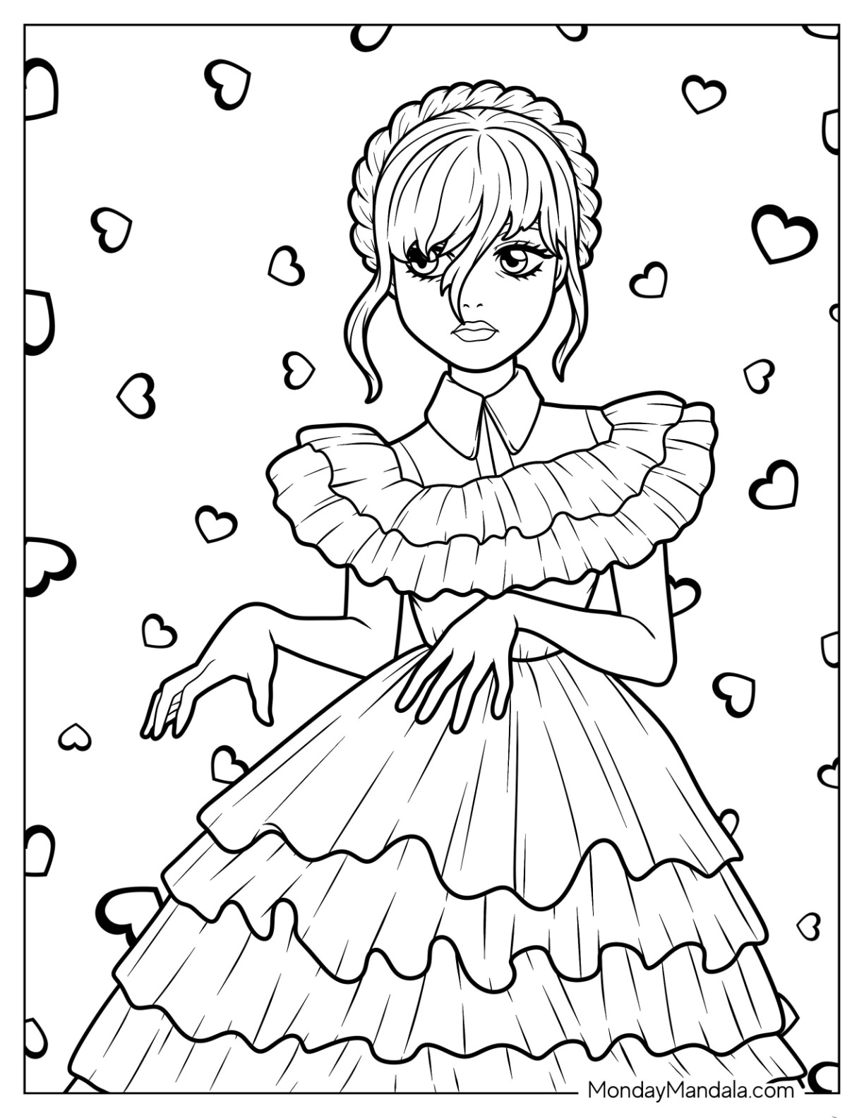 Wednesday Coloring Sheet Inspirational 20 Wednesday Coloring Pages Free Pdf Printables