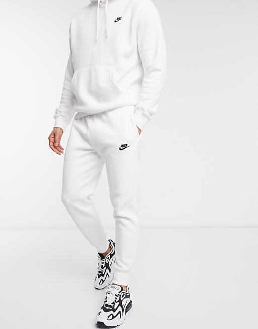 White Nike Joggers Inspirational Nike Club Cuffed Joggers In White