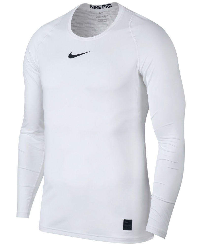 White Nike Long Sleeve Best Of Nike Men S Pro Fitted Long Sleeve Training top White M Walmart