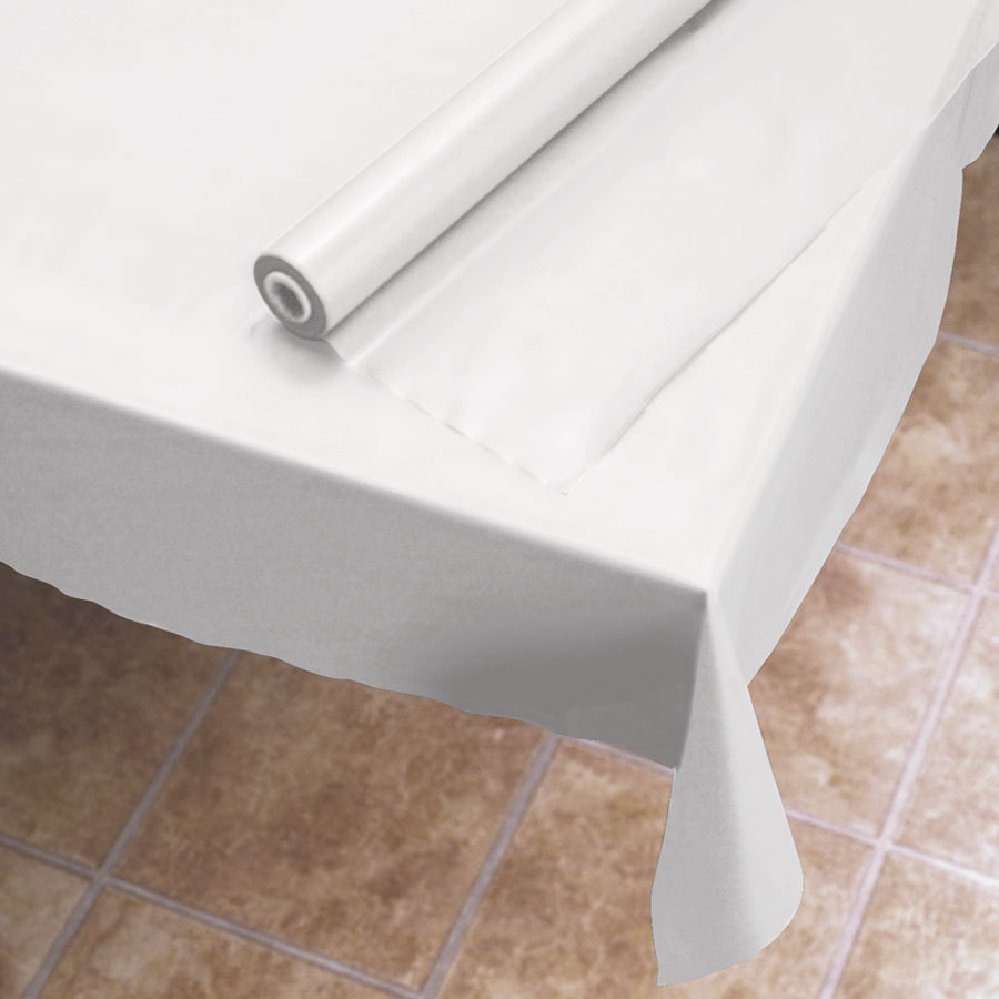 White Plastic Table Cover Fresh 40&quot;x300 White Plastic Table Cover Roll Dovs by the Case