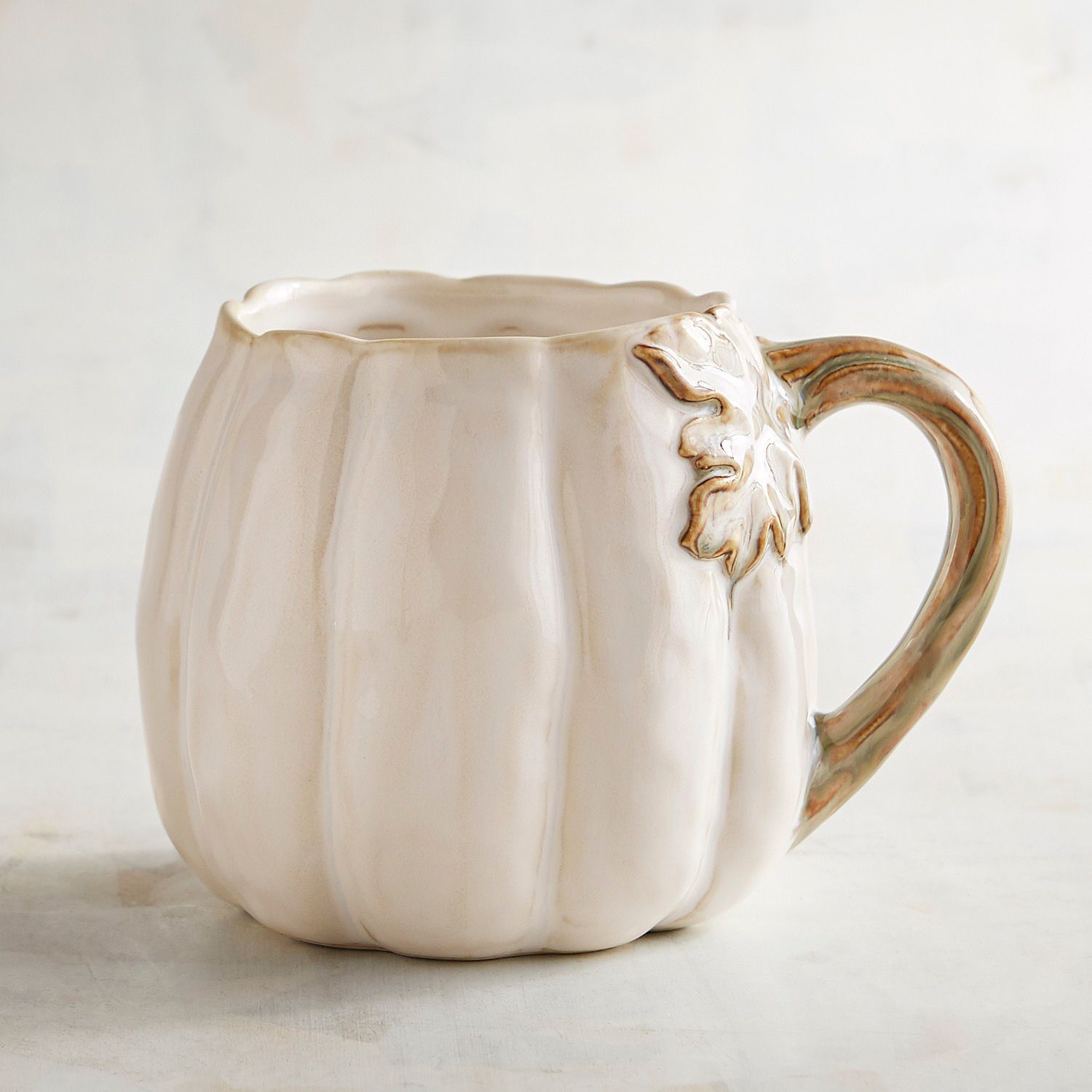 White Pumpkin Mug Elegant White Pumpkin Mug