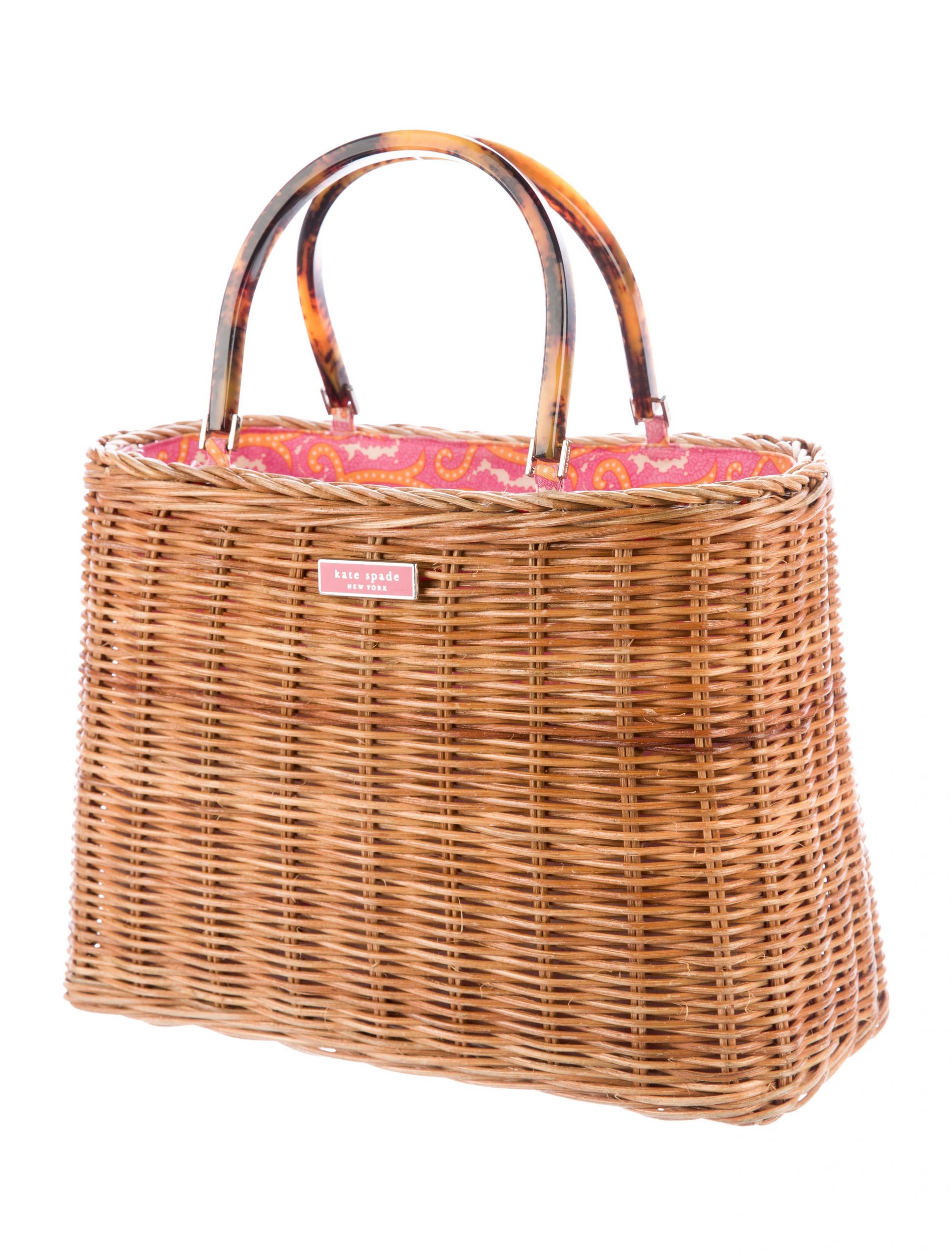 Wicker tote Bag Inspirational Kate Spade New York Woven Wicker tote Handbags Wka