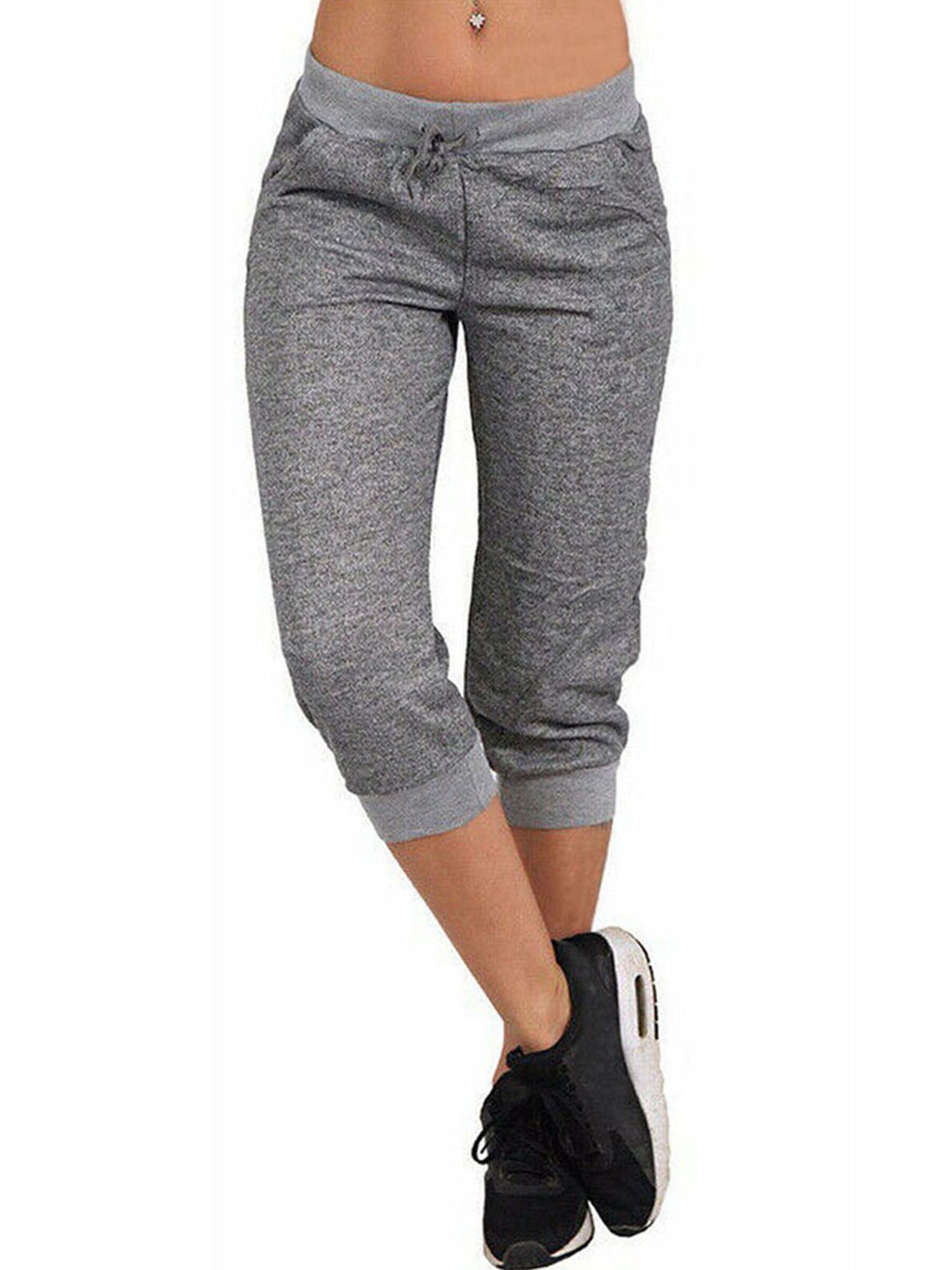 Womens Jogger Sweatpants Awesome Jbeelate Women Sweatpants Capri Cropped Jogger Running Pants Loose