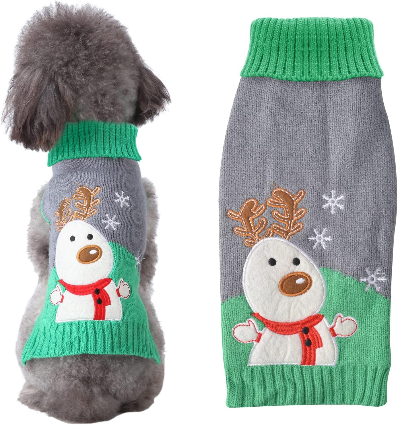 Xxl Christmas Dog Jumper New Skxeo Christmas Dog Jumper Snowflake Reindeer Pattern soft Classic