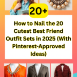 Best friend outfit sets with statement jewelry