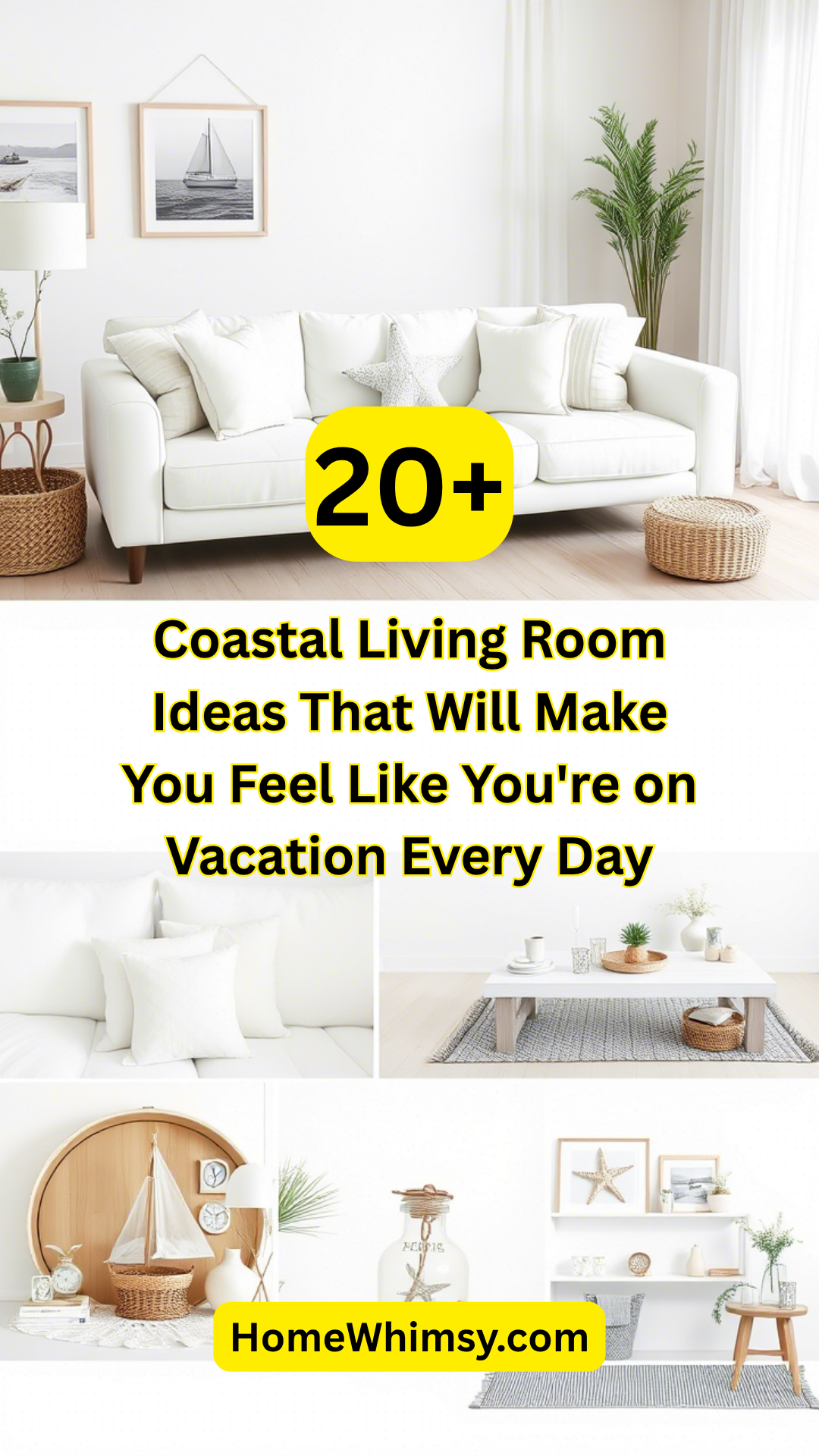 Coastal Living Room Ideas That Will Make You Feel Like You're on Vacation Every Day