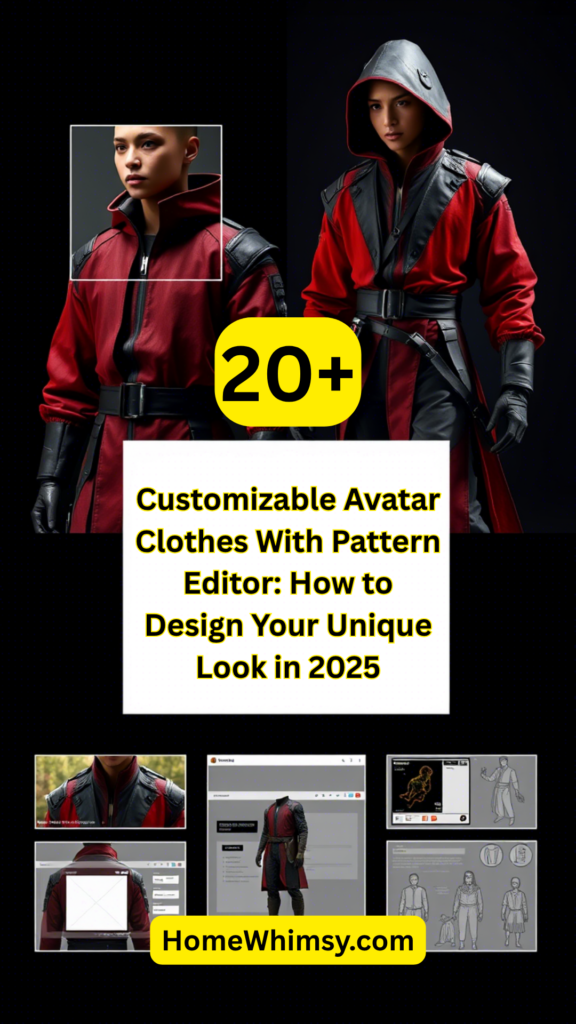 Customizable Avatar Clothes With Pattern Editor How to Design Your Unique Look in 2025