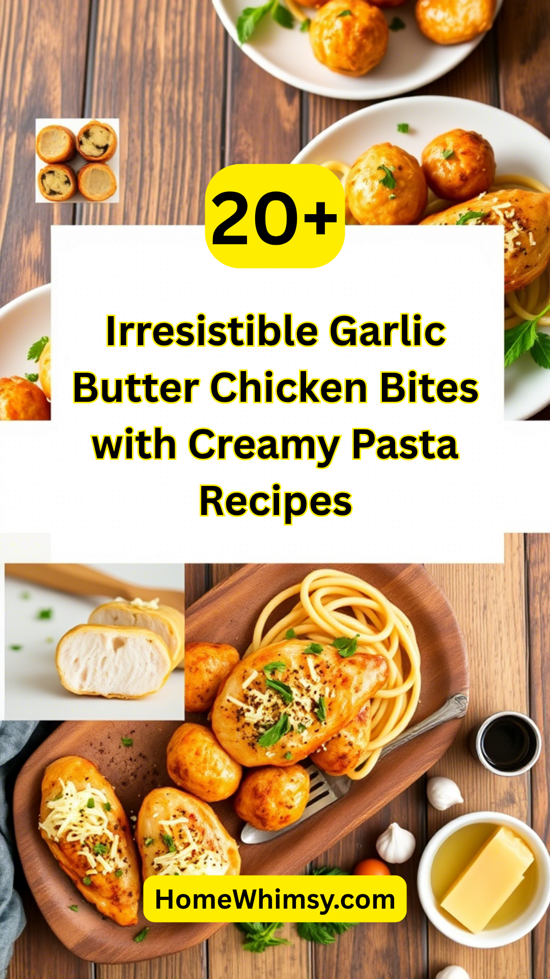 Irresistible Garlic Butter Chicken Bites with Creamy Pasta Recipes